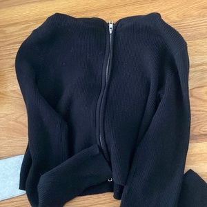 Brandy cropped zip up